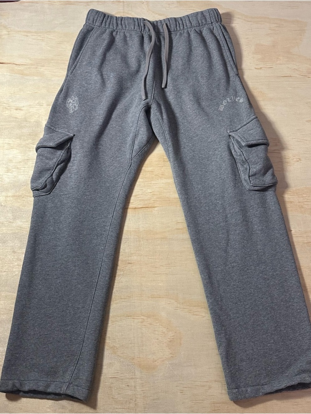 Darc Sport Wolves Bigelow Oversized Baggy Cargo Sweatpants Gym Wide Leg MEDIUM